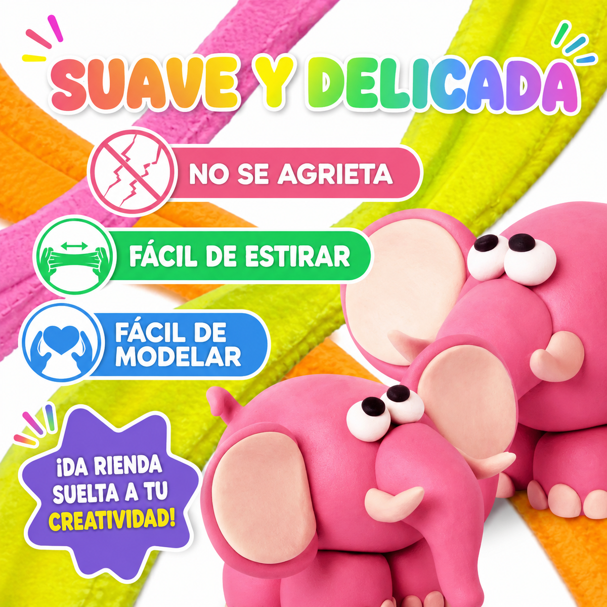 Masa foamy moldeable pack x12