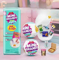 Kit Heladera verde agua mini brands + 2 bolas con accesorios