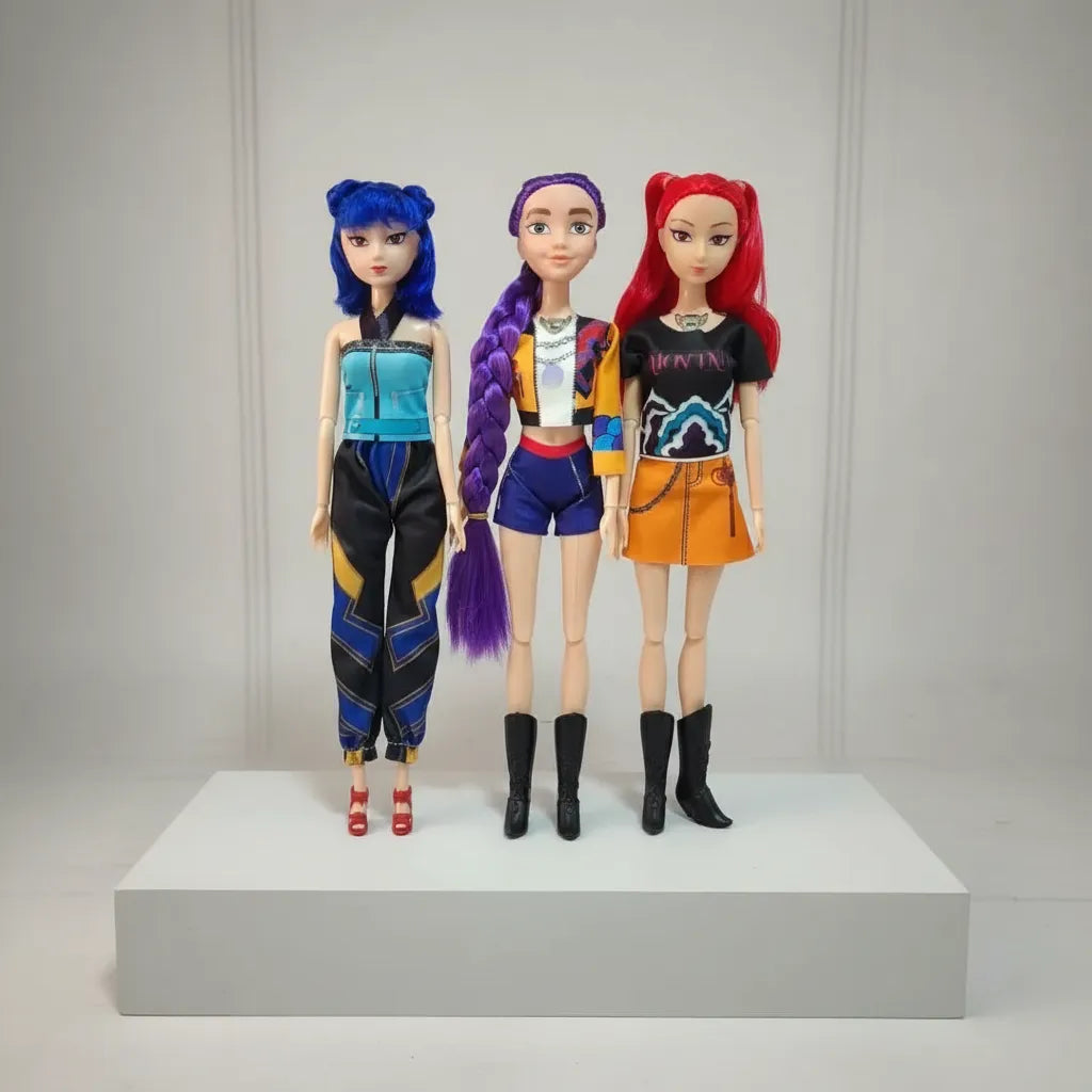 Muñecas guerreras k-pop x3 con musica