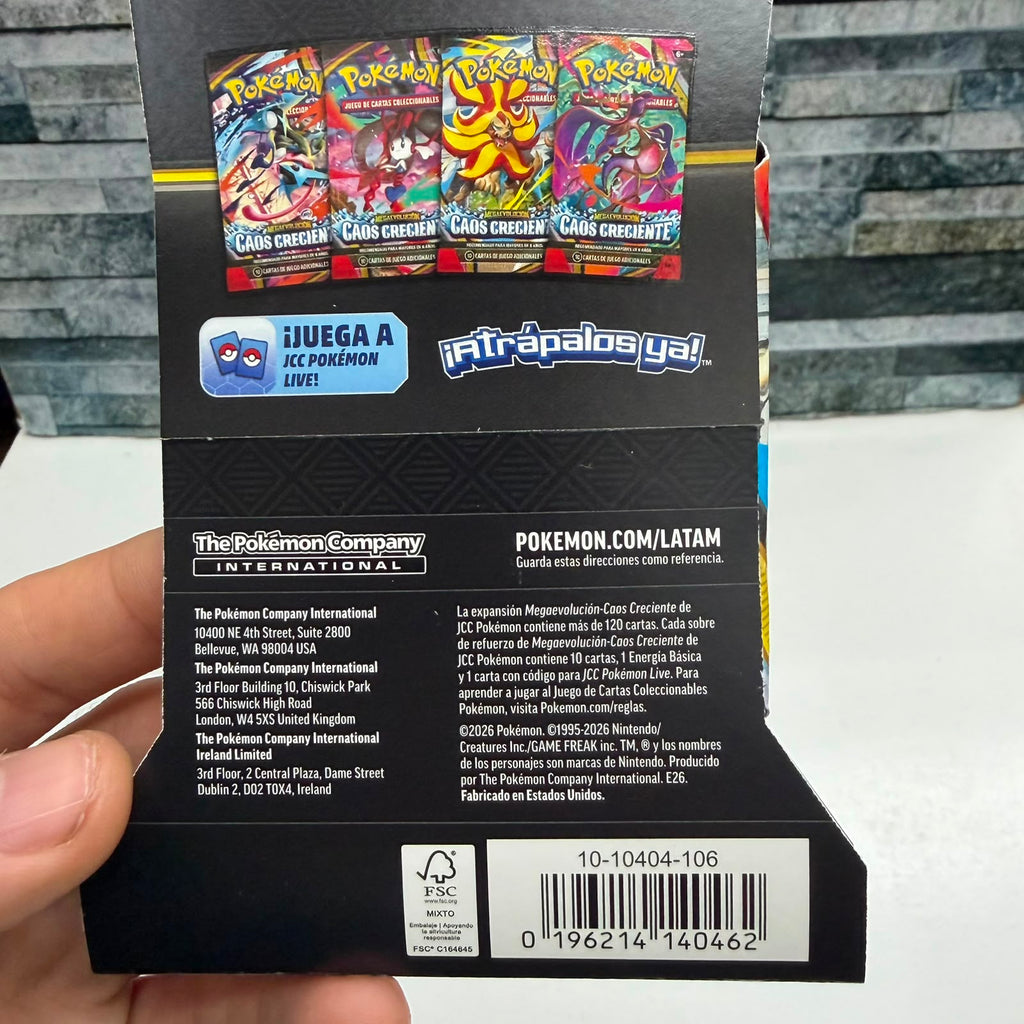 Pokemon sobre original CAOS CRECIENTE - Mega evolucion