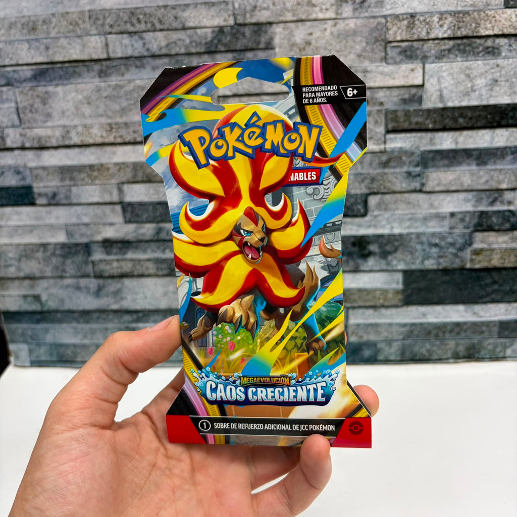 Pokemon sobre original CAOS CRECIENTE - Mega evolucion