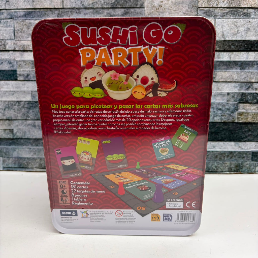 Sushi go party - Juego familiar de 2 a 8 jugadores