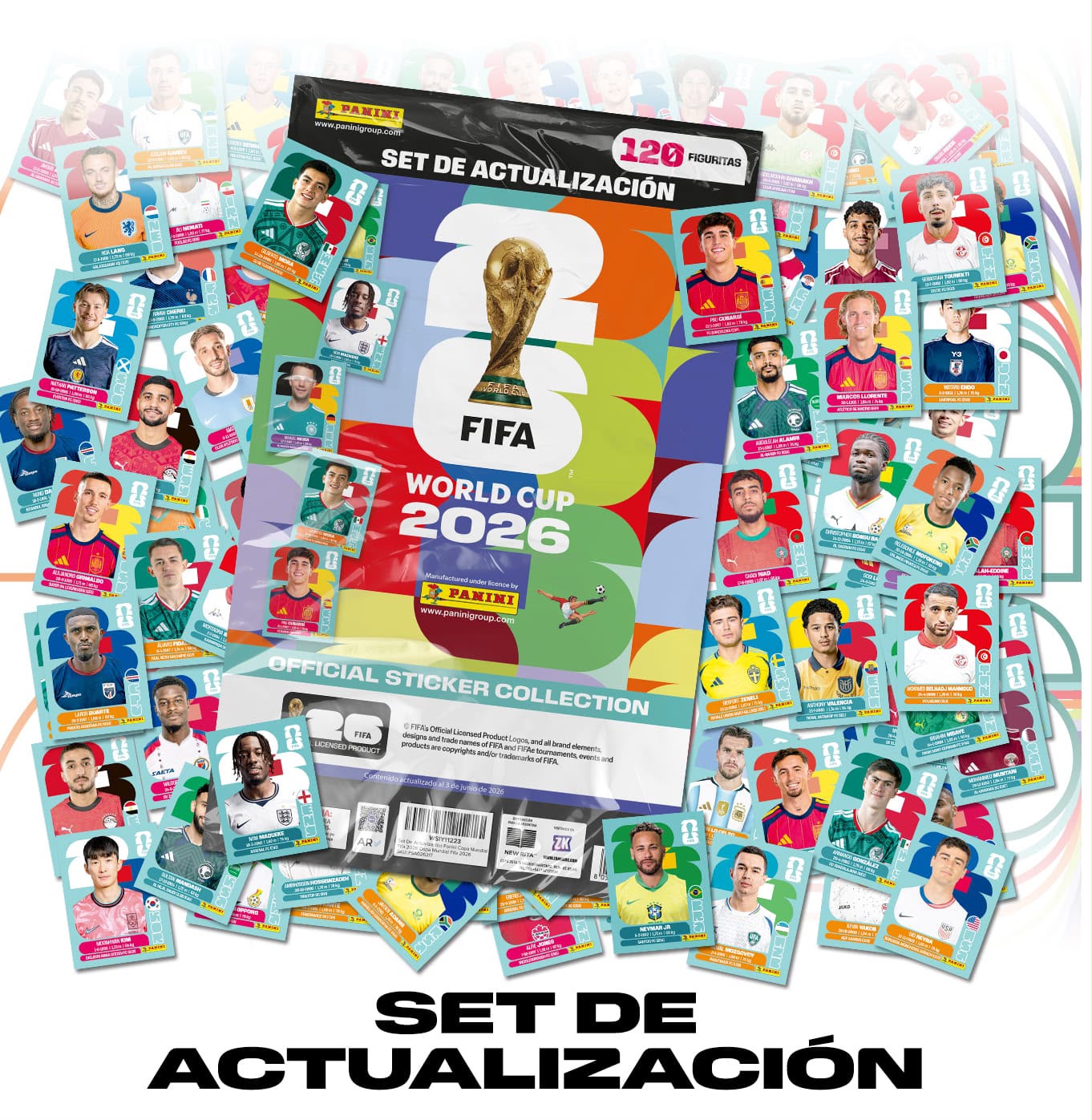 Set de actualizacion 120 figuritas Mundial 2026 - Panini