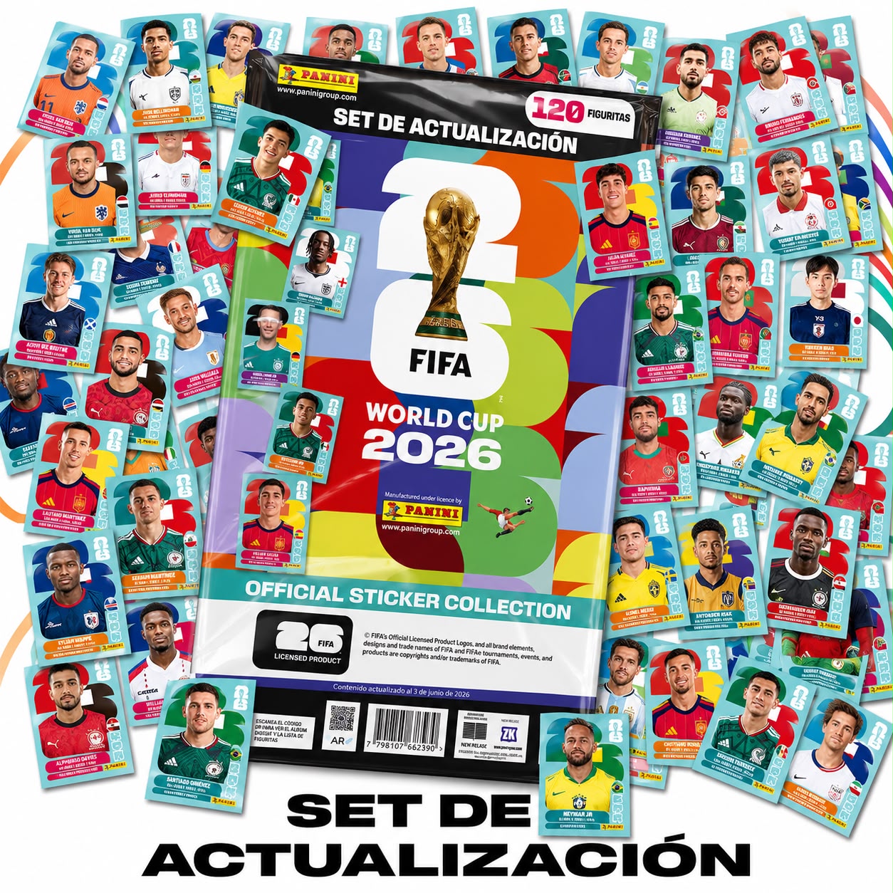 Set de actualizacion 120 figuritas Mundial 2026 - Panini